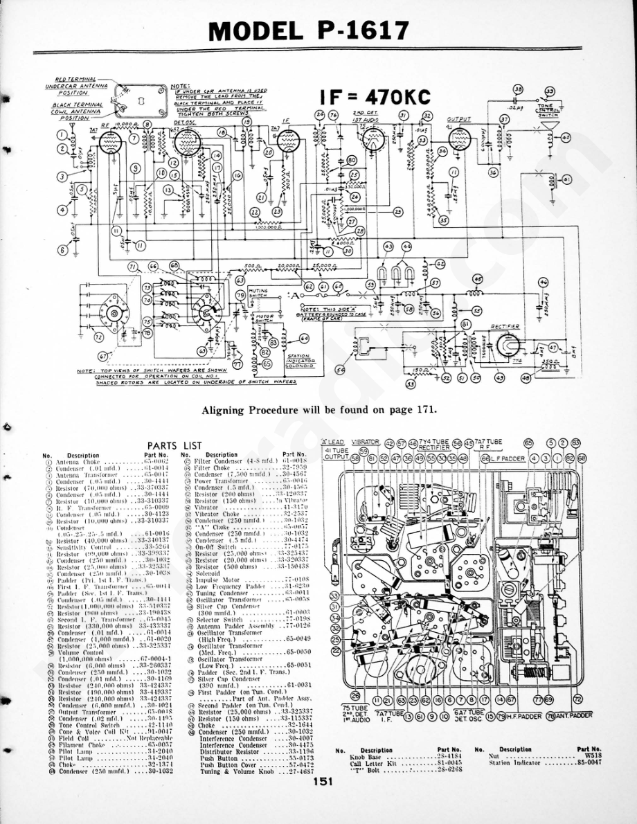 philco Models PT-57 and PT-65 维修电路原理图.pdf_第1页