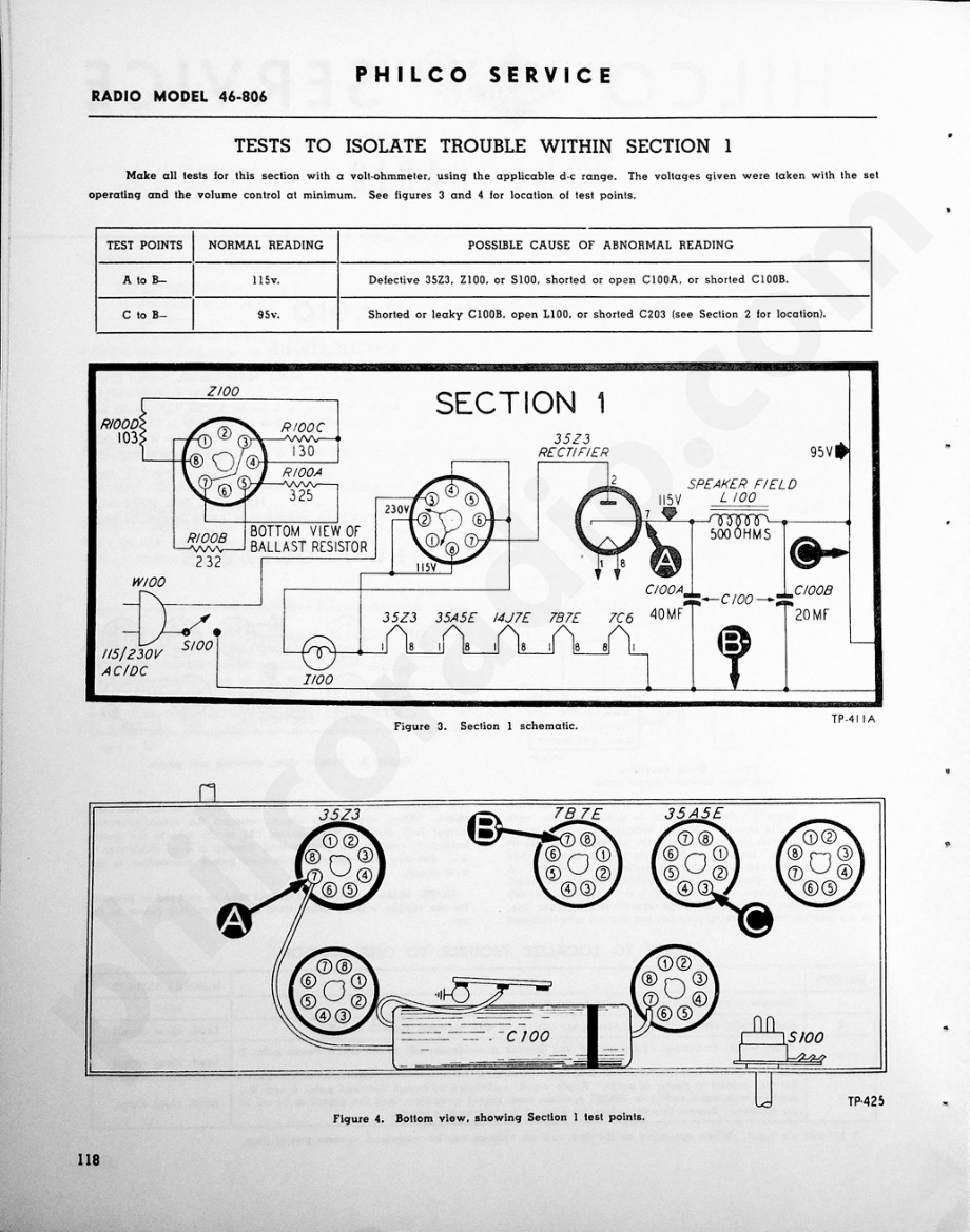 philco Model 46-806维修电路原理图.pdf_第2页