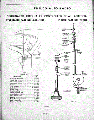 philco Studebaker Internally Controlled Cowl Antenna 维修电路原理图.pdf