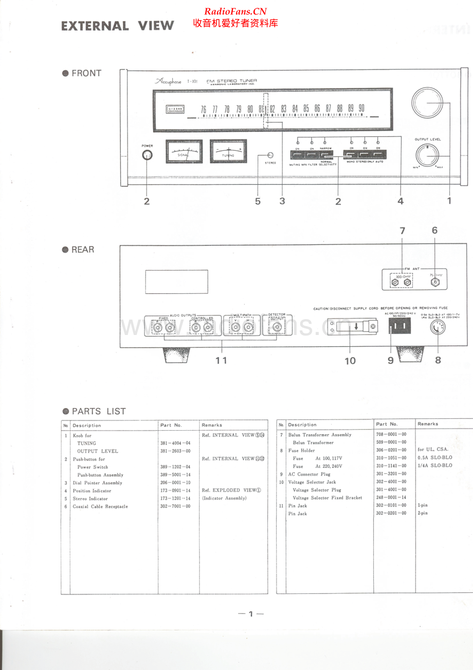 Accuphase-T101-tun-sm1维修电路原理图.pdf_第2页