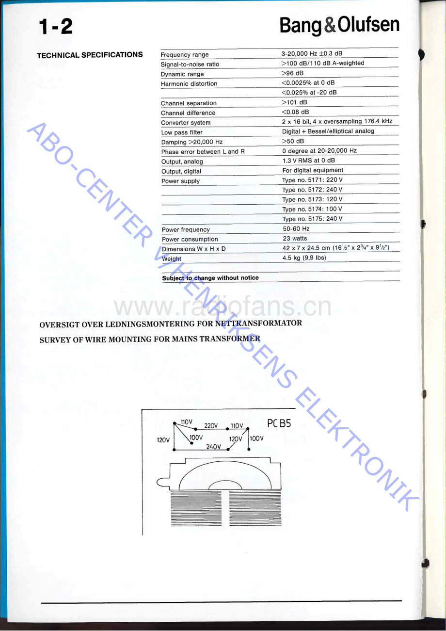 BO-BeogramCD4500_MKII_type517x-sm维修电路原理图.pdf_第3页