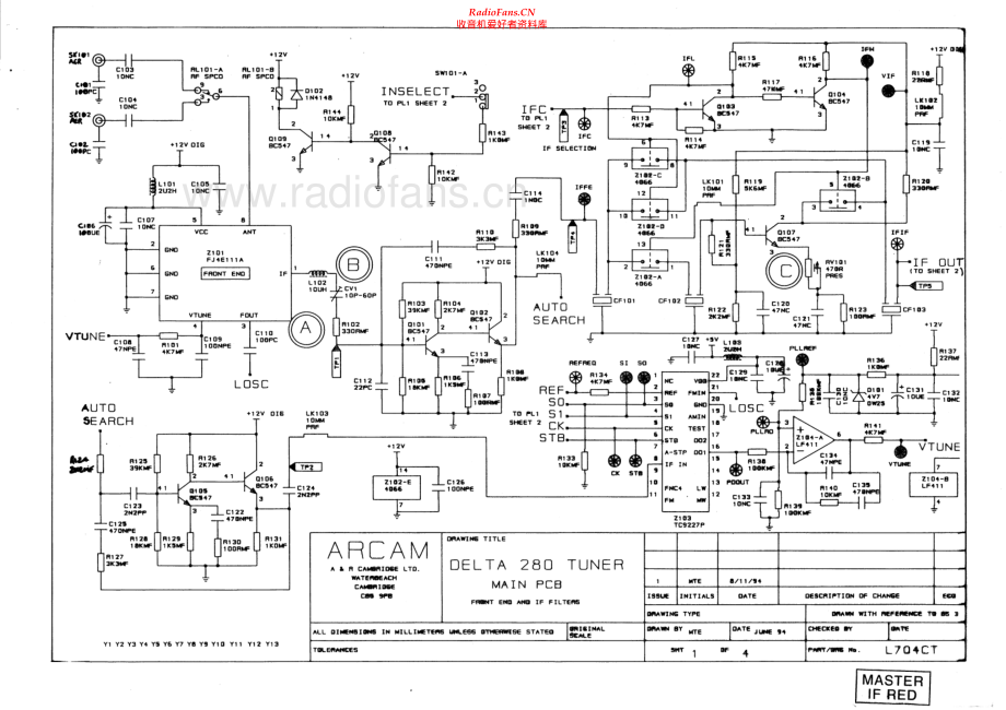 Arcam-D280_MK2-tun-sch维修电路原理图.pdf_第1页