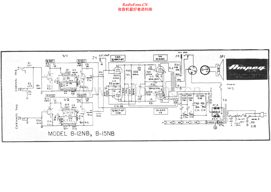 Ampeg-B15NB-pwr-sch维修电路原理图.pdf_第1页