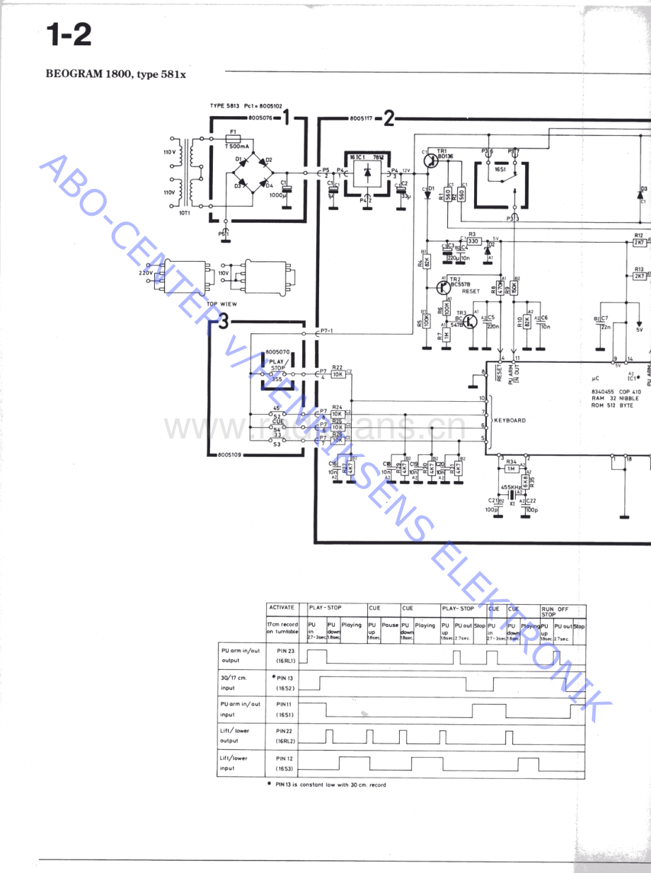 BO-Beogram1800_type5811-sch维修电路原理图.pdf_第3页