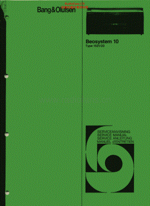 BO-Beosystem10_type15xx-sch维修电路原理图.pdf