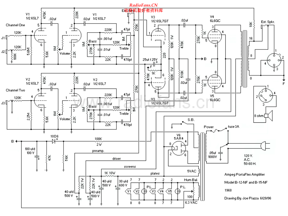 Ampeg-B12NF-pwr-sch维修电路原理图.pdf_第1页