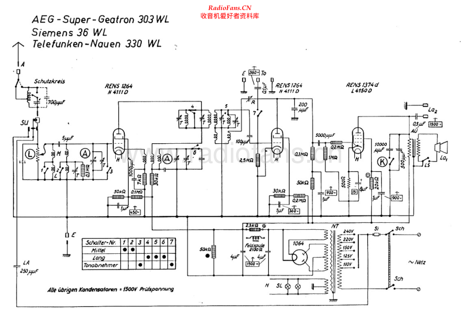 AEG-SsuperGeatron303WL-rec-sch维修电路原理图.pdf_第1页