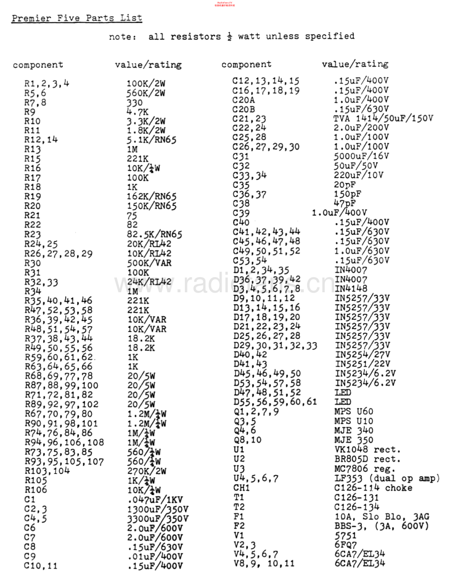 ConradJohnson-Premier5-pwr-sch维修电路原理图.pdf_第1页