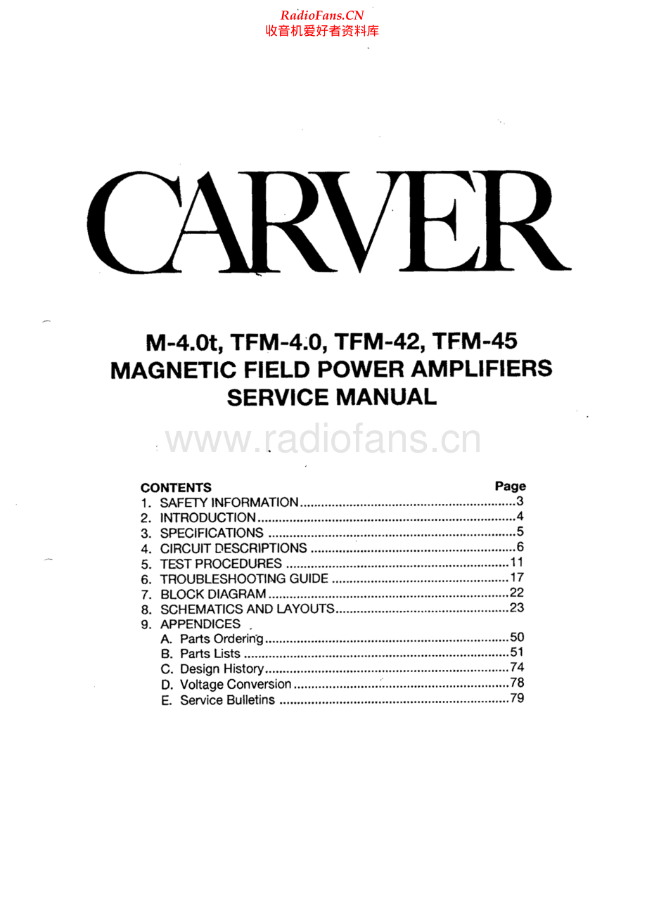 Carver-M4_0T-pwr-sm维修电路原理图.pdf_第1页