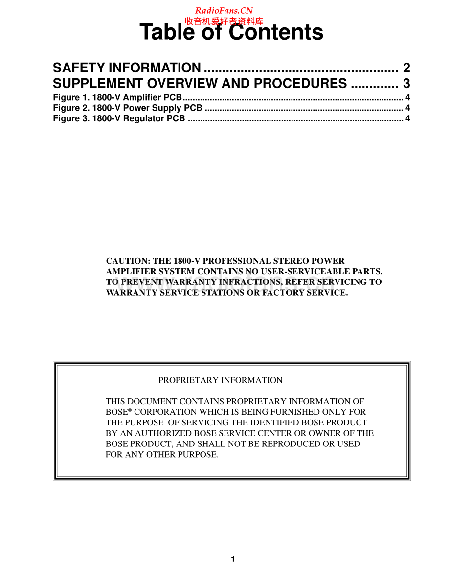 Bose-1800V-pwr-sup1维修电路原理图.pdf_第1页