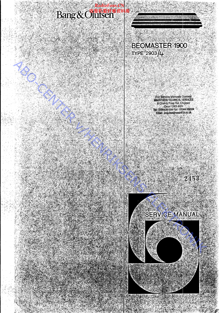 BO-Beomaster1900_type290x-sm维修电路原理图.pdf_第1页