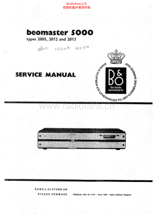 BO-Beomaster5000_type20 xx-sm维修电路原理图.pdf
