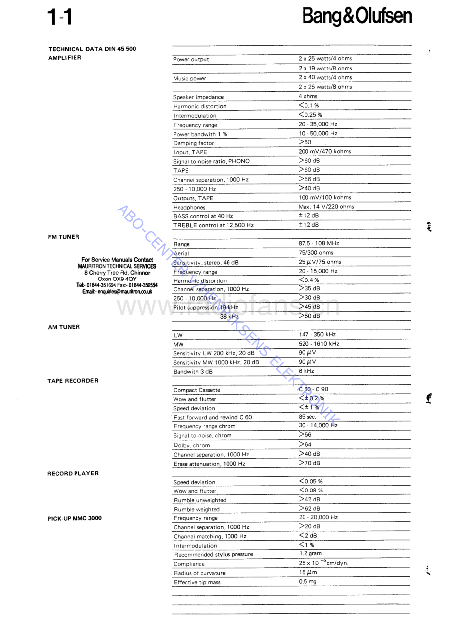 BO-Beocenter4600_type2631-sm维修电路原理图.pdf_第3页