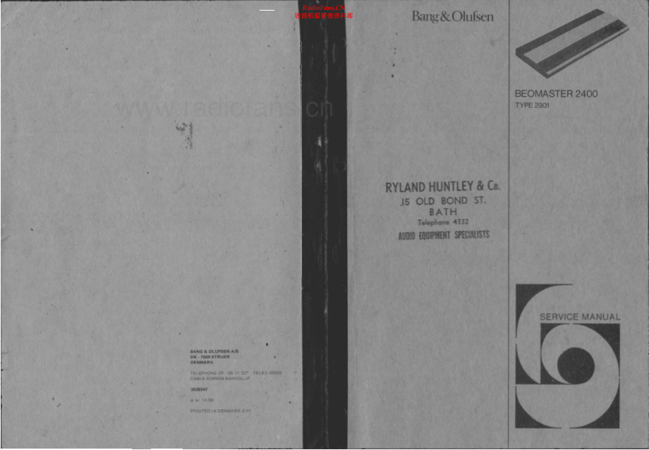 BO-Beomaster2400_type2901-sm维修电路原理图.pdf_第1页