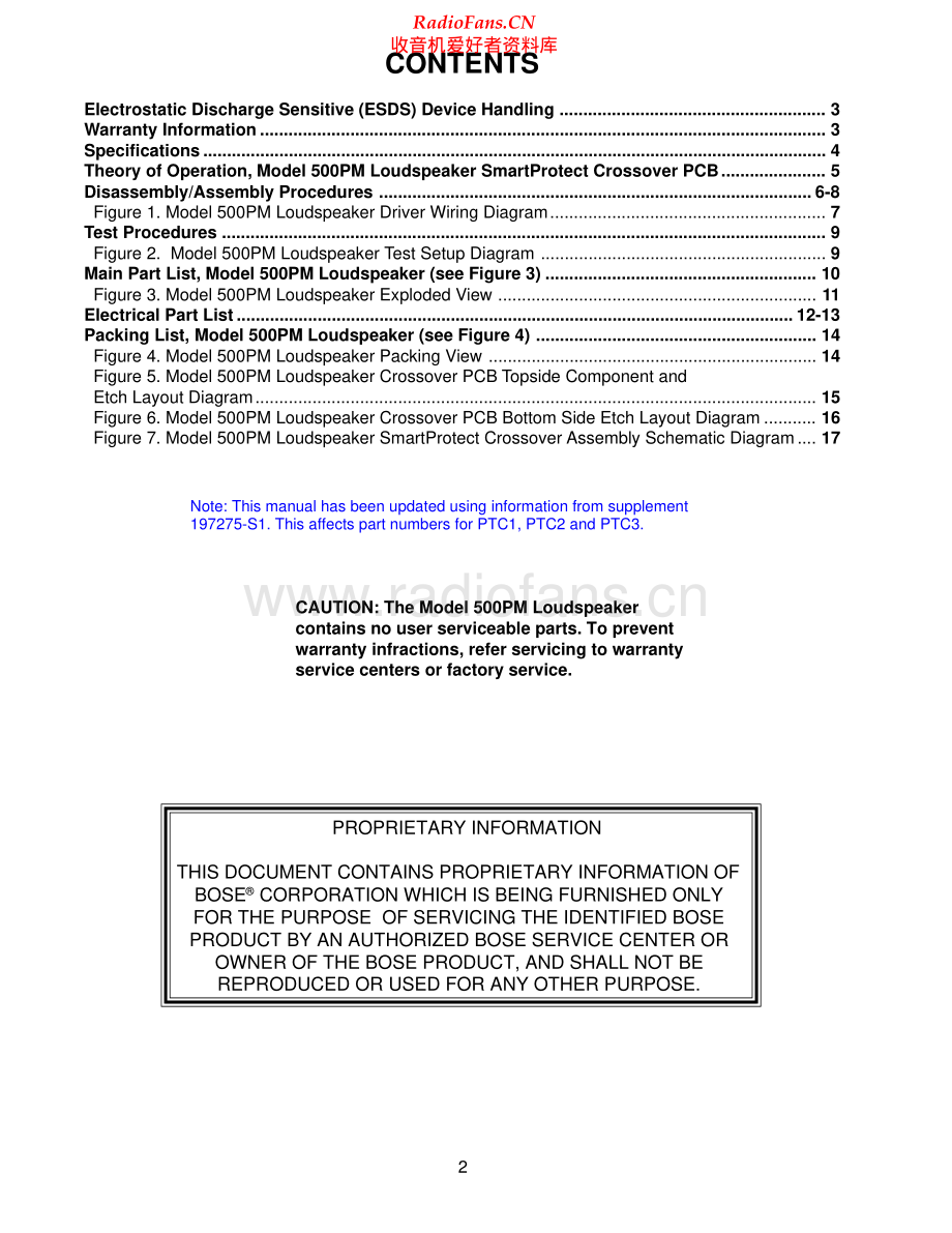 Bose-500PM-spk-sm维修电路原理图.pdf_第2页