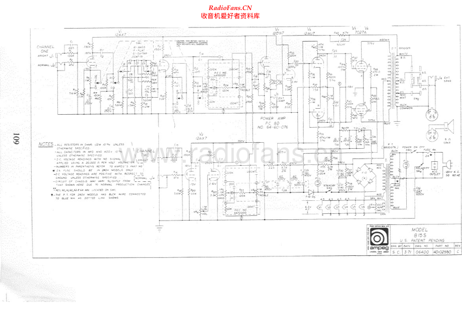 Ampeg-B15S-pwr-sch2维修电路原理图.pdf_第1页