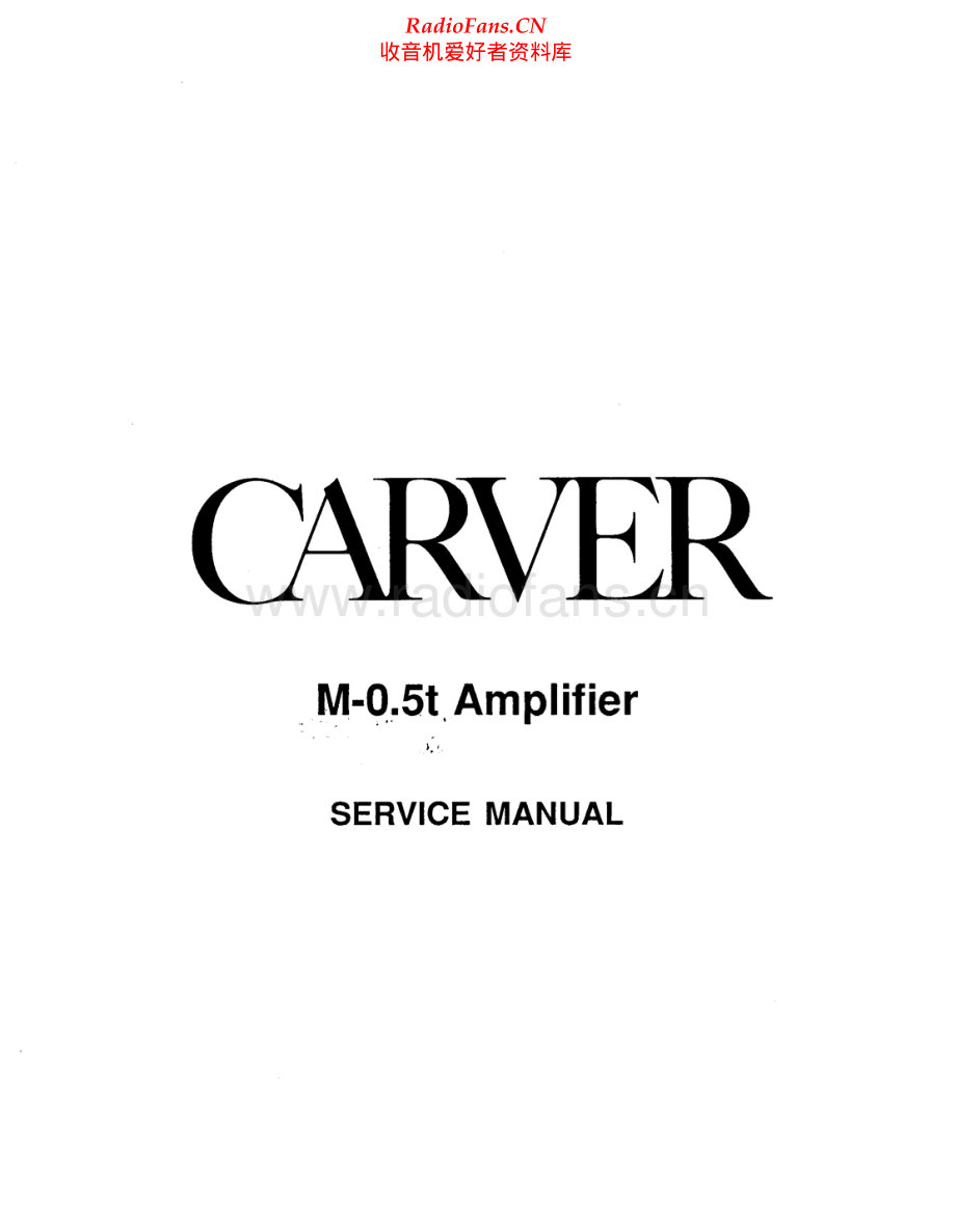 Carver-M0_5T-pwr-sm维修电路原理图.pdf_第1页