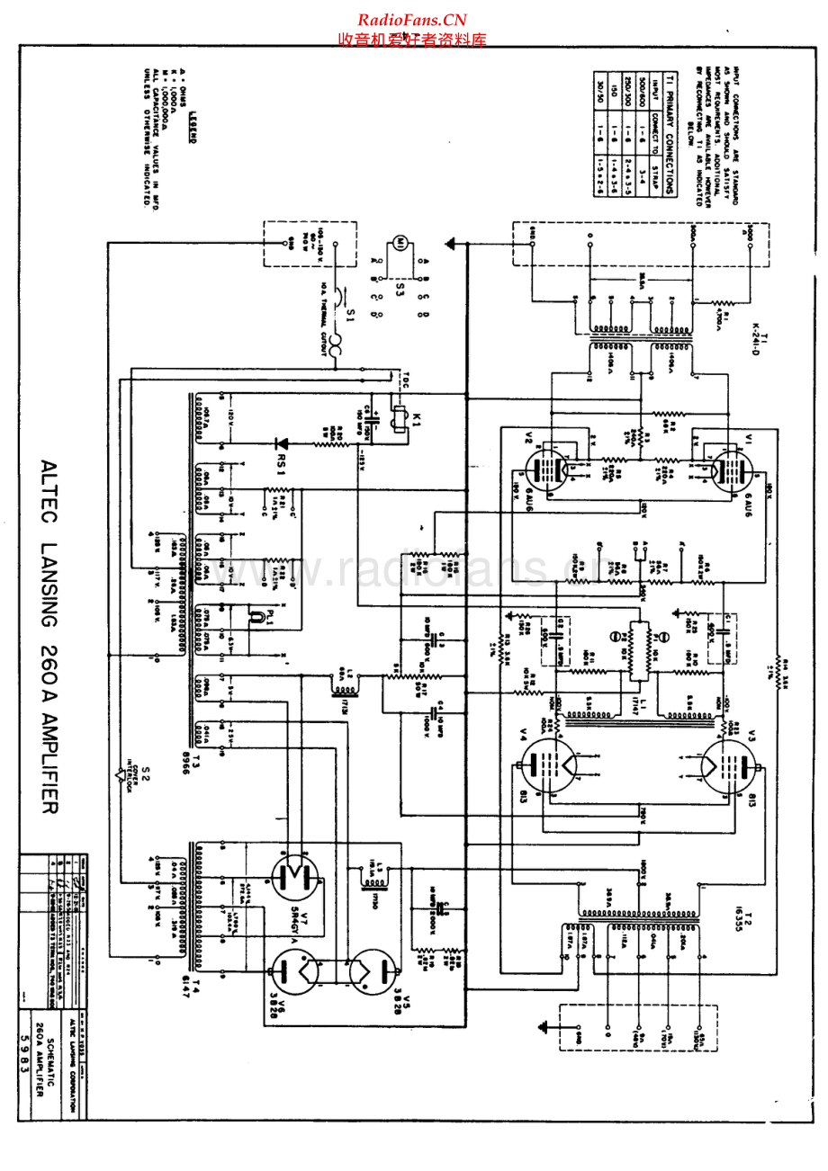 AltecLansing-260A-pwr-sch维修电路原理图.pdf_第1页