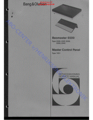 BO-Beomaster6500_type23xx-sm维修电路原理图.pdf