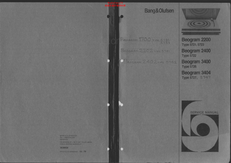 BO-Beogram2402_type5742-sm维修电路原理图.pdf_第1页