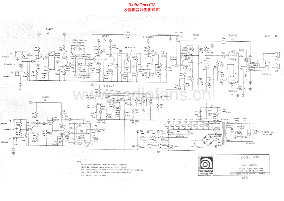 Ampeg-G20-pwr-sch维修电路原理图.pdf_第1页