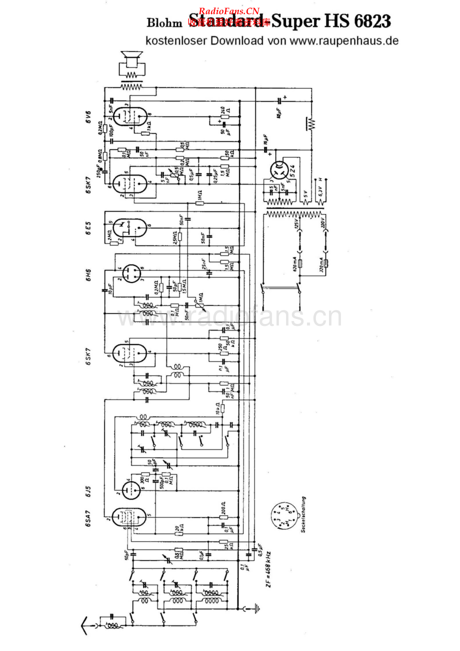 Blohm-StandardSuperHS6823-rec-sch维修电路原理图.pdf_第1页