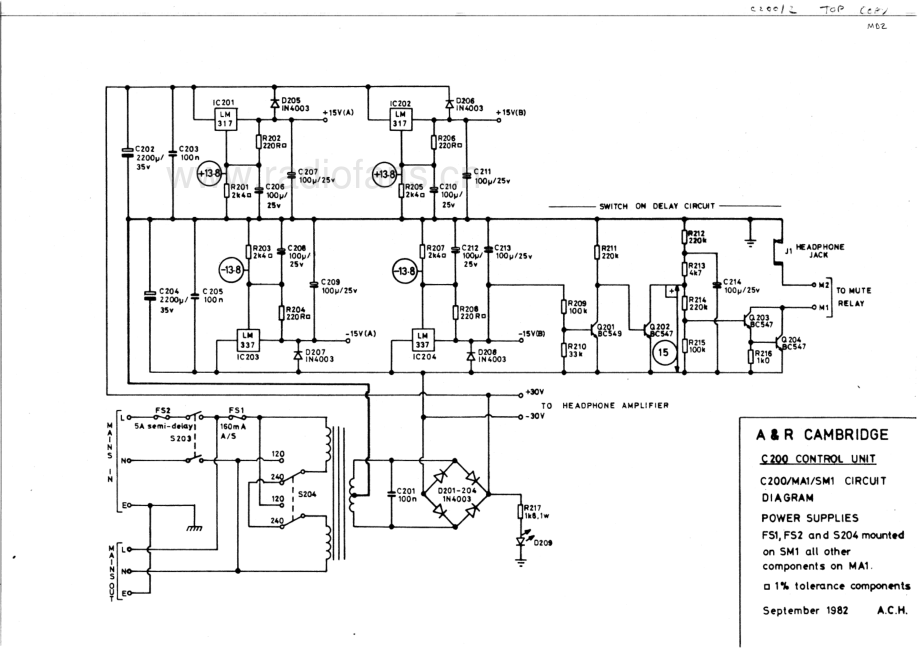 Arcam-C200-pre-sch维修电路原理图.pdf_第3页