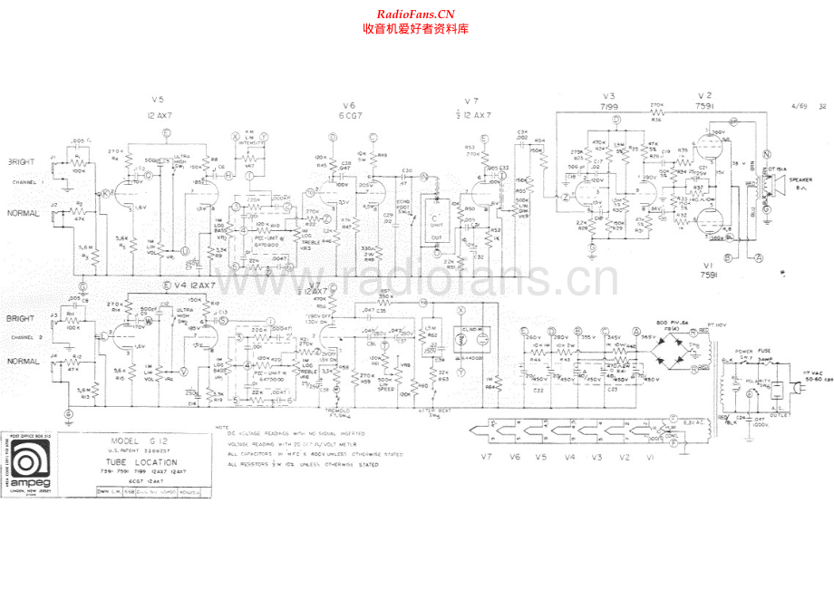 Ampeg-G12-pwr-sch维修电路原理图.pdf_第1页