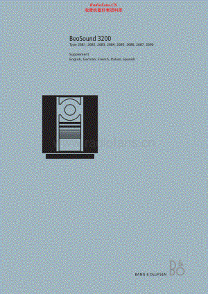 BO-BeoSound3200_type26xx-sup1维修电路原理图.pdf