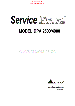 Alto-DPA4000-pwr-sm维修电路原理图.pdf