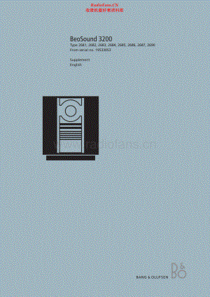 BO-BeoSound3200_type26xx-sup2维修电路原理图.pdf