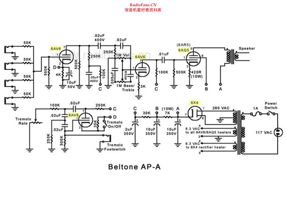 Beltone-APA-pwr-sch维修电路原理图.pdf_第1页