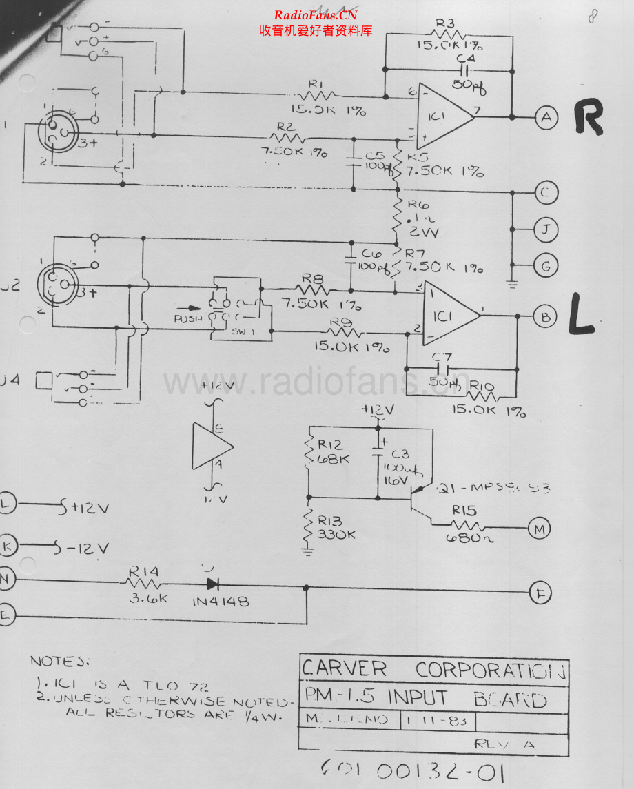 Carver-PM1_5-pwr-sch维修电路原理图.pdf_第1页