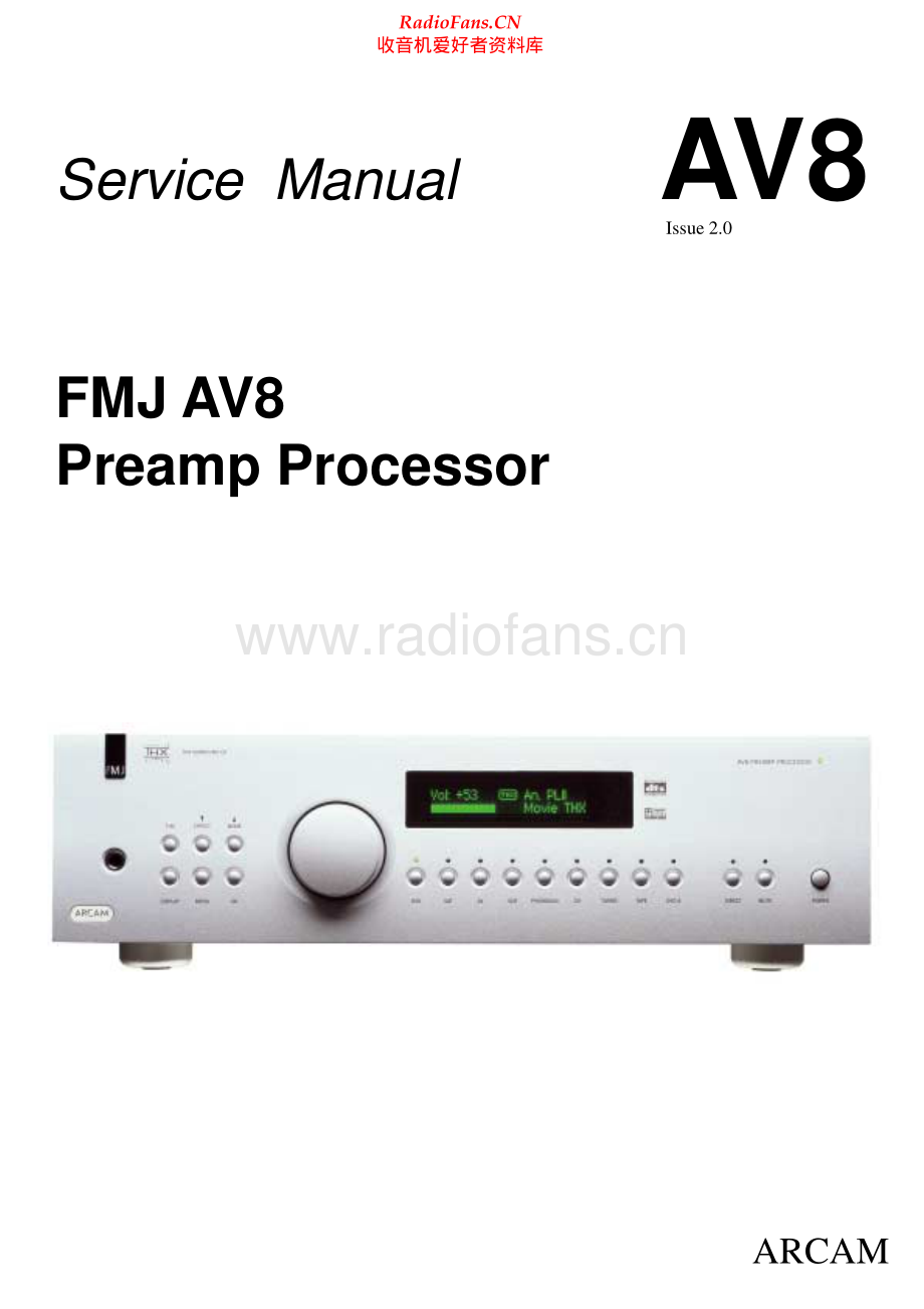 Arcam-FMJAV8-pre-sm(1)维修电路原理图.pdf_第1页