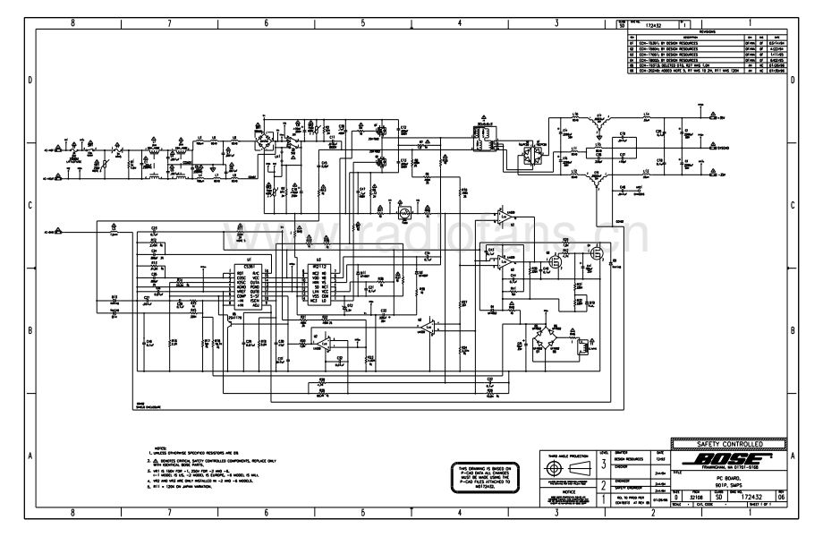 Bose-901P-pwr-sch维修电路原理图.pdf_第3页