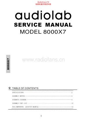 Audiolab-8000X7-pwr-sm维修电路原理图.pdf