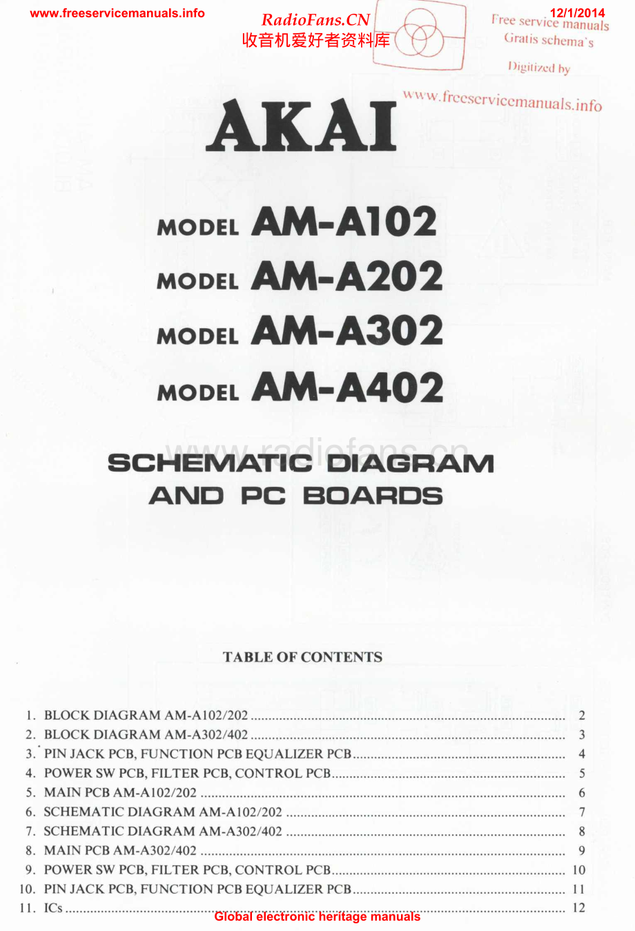 Akai-AMA102-rec-sch维修电路原理图.pdf_第1页