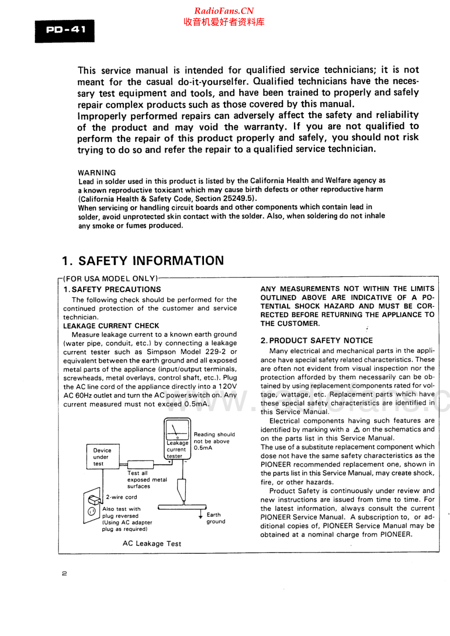 Pioneer-PD41-cd-sm 维修电路原理图.pdf_第2页