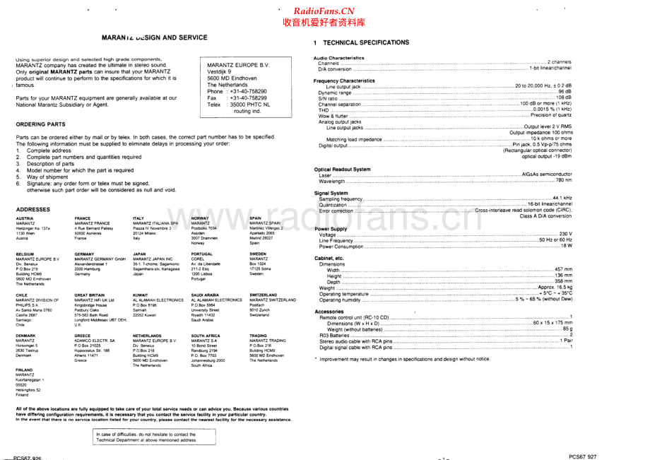 Marantz-CD10-cd-sm 维修电路原理图.pdf_第2页