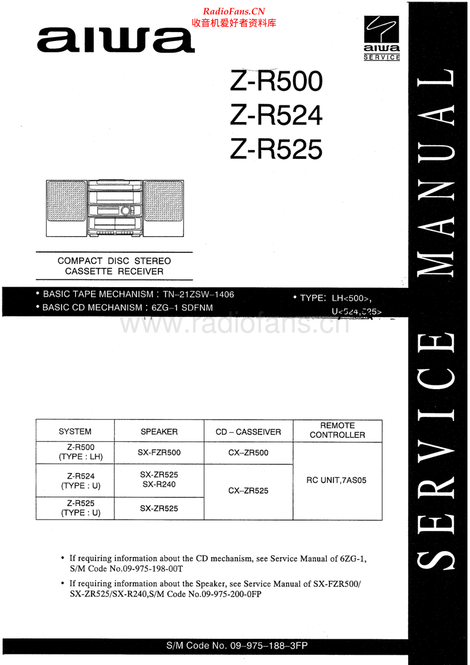 Aiwa-ZR524-cs-sm维修电路原理图.pdf_第1页