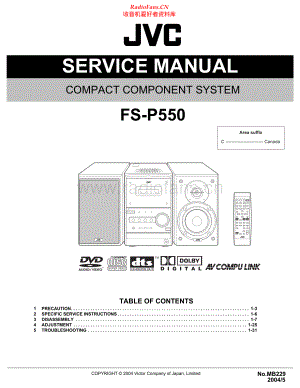 JVC-FSP550-cs-sm 维修电路原理图.pdf