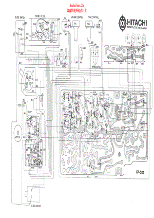 Hitachi-CP207-tape-sch 维修电路原理图.pdf