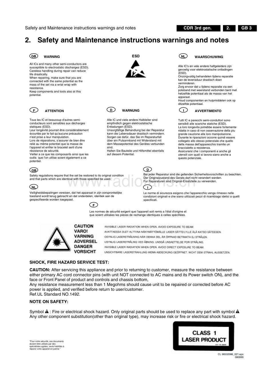 Philips-CDR950-cd-sm 维修电路原理图.pdf_第3页