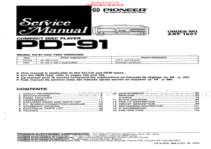 Pioneer-PD91-cd-sm 维修电路原理图.pdf