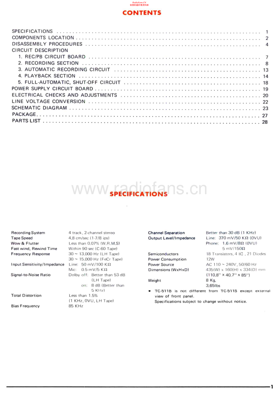 Yamaha-TC511-tape-sm(1) 维修电路原理图.pdf_第2页