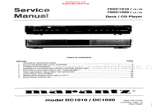 Marantz-DC1020-cd-sm 维修电路原理图.pdf