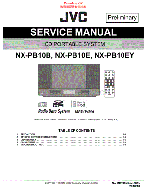 JVC-NXPB10-cd-sm 维修电路原理图.pdf