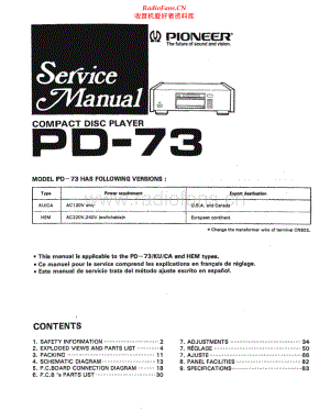 Pioneer-PD73-cd-sm 维修电路原理图.pdf