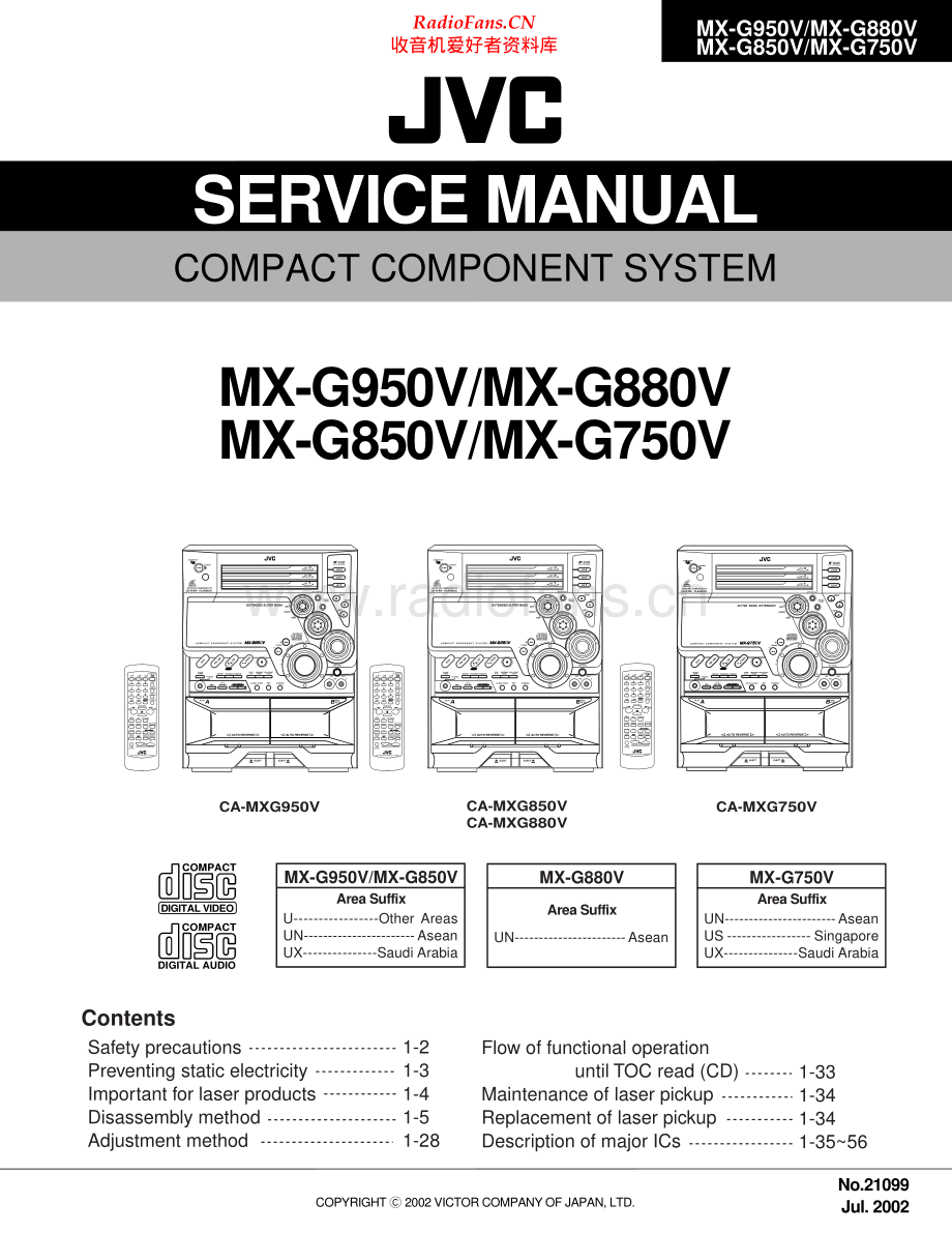 JVC-MXG750V-cs-sm 维修电路原理图.pdf_第1页