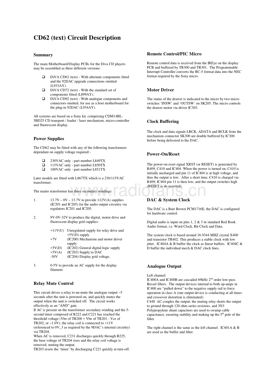 Arcam-DivaCD62-cd-sm(2)维修电路原理图.pdf_第3页